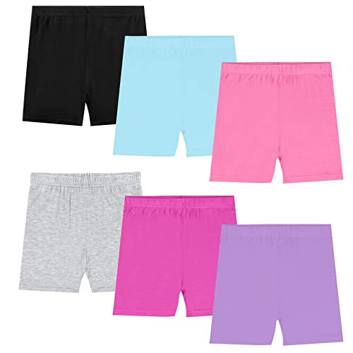 KEREDA Radlerhose Mädchen Kinder Kurze Hose Shorts Kurze Leggings Cycling Panty 2-10 Jahre 6 Paar, B 2-3 Jahre von KEREDA