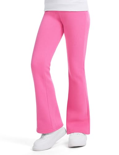KEREDA Schlaghose Mädchen Thermo Leggings Kinder Gefüttert Flared Thermohose Lange Warmes Hosen Winter Thermoleggings Mit Fleece von KEREDA