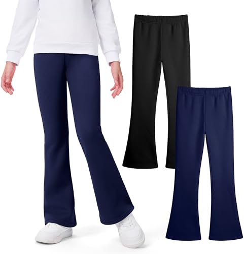 KEREDA Thermo Mädchen Leggings Schlaghose Kinder Flared Thermohose Gefüttert Warmes Winter Hosen Thermoleggings Mit Fleece 2er Pack KEREDA Thermo Mädchen Leggings Schlaghose Kinder Flared Thermohose Gefüttert Warmes Winter Hosen Thermoleggings Mit Fleece 2er Pack von KEREDA