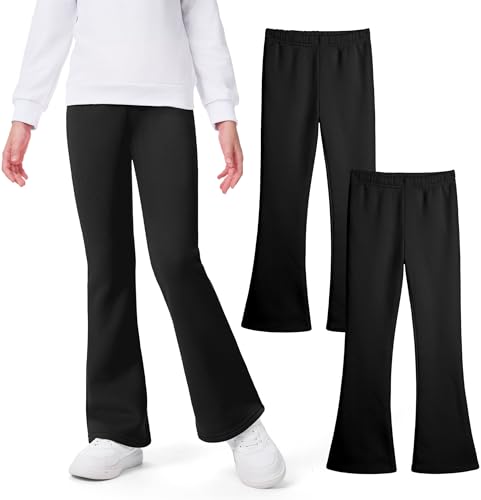 KEREDA Thermo Mädchen Leggings Schlaghose Kinder Flared Thermohose Gefüttert Warmes Winter Hosen Thermoleggings Mit Fleece 2er Pack KEREDA Thermo Mädchen Leggings Schlaghose Kinder Flared Thermohose Gefüttert Warmes Winter Hosen Thermoleggings Mit Fleece 2er Pack von KEREDA