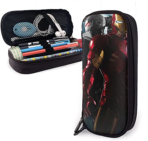 Iron Man Federmappe aus Leder mit Reißverschluss, Stifteetui, geeignet für Schule, Arbeit und Büro Iron Man Federmappe aus Leder mit Reißverschluss, Stifteetui, geeignet für Schule, Arbeit und Büro von KEROTA