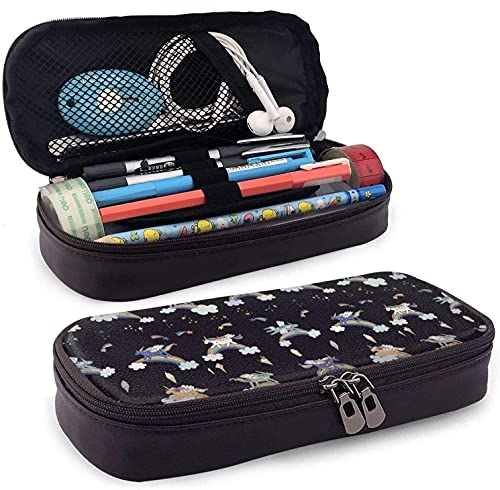 Regenbogen Einhorn Leder Federmäppchen Große Kapazität Student Verschleißfest Doppelreißverschluss Schreibwaren Tasche Regenbogen Einhorn Leder Federmäppchen Große Kapazität Student Verschleißfest Doppelreißverschluss Schreibwaren Tasche von KEROTA