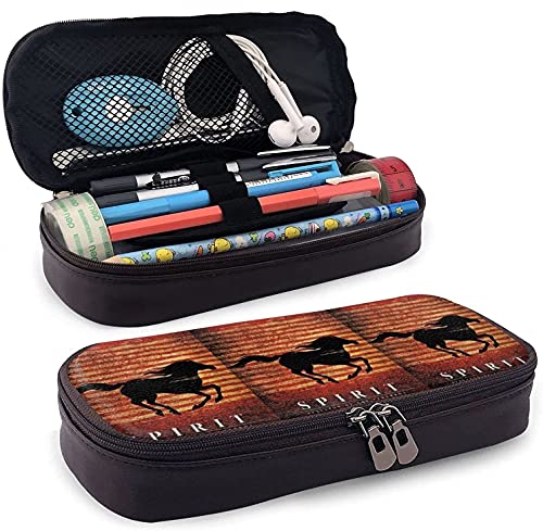 Spirit Stallion of The Cimarron Leder Federmäppchen Große Federmappe Multi-Slot Pencil Bag Halter Box für Schule Büro Erwachsene Kinder Spirit Stallion of The Cimarron Leder Federmäppchen Große Federmappe Multi-Slot Pencil Bag Halter Box für Schule Büro Erwachsene Kinder von KEROTA