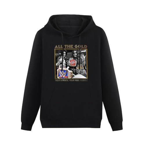 KESIHANXIANGUO PIGRA Bayley & Sasha Banks All The Gold Unisex Hooded Printed Pullover Hoodies Mens Black Sweatshirts L KESIHANXIANGUO PIGRA Bayley & Sasha Banks All The Gold Unisex Hooded Printed Pullover Hoodies Mens Black Sweatshirts L von KESIHANXIANGUO