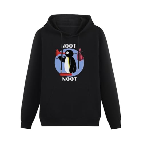 KESIHANXIANGUO Pingu Noot Noot Unisex Hooded Printed Pullover Hoodies Mens Black Sweatshirts L KESIHANXIANGUO Pingu Noot Noot Unisex Hooded Printed Pullover Hoodies Mens Black Sweatshirts L von KESIHANXIANGUO