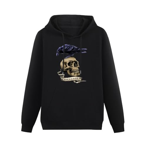 KESIHANXIANGUO Skull Expendable Unisex Hooded Printed Pullover Hoodies Mens Black Sweatshirts L KESIHANXIANGUO Skull Expendable Unisex Hooded Printed Pullover Hoodies Mens Black Sweatshirts L von KESIHANXIANGUO
