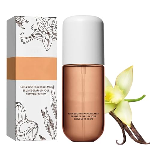 KESKPAMH Vanille-Kokos-Parfüm, langanhaltendes Vanille-Hautöl, Vanille-Körper- und Haarduftnebel, langanhaltender Vanille-Haut-Körpernebel von KESKPAMH