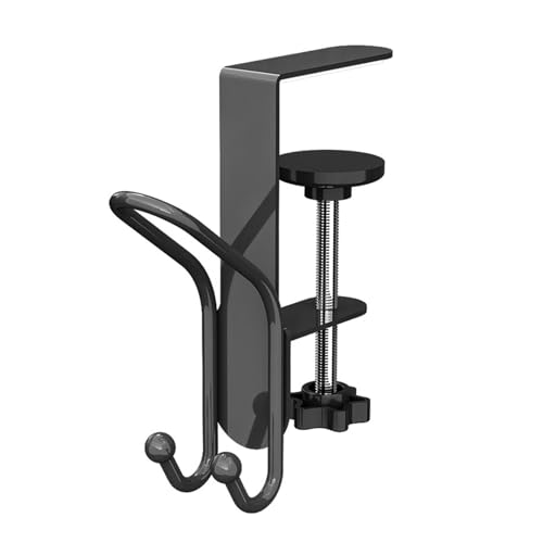 KESOTO 2 Stück Taschenhalter Als Tischhaken Und Handtaschenhalter Stabiler Taschenhaken Und Schreibtischhaken Aus Eisen rutschfest Und Tragbar für Zuhause B, Grau 1 Packung von KESOTO