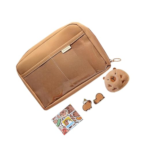 KESOTO Capybara Stifttasche, Organizer für Schreibwaren, Tragbare Federmappe für Kinder Und Jugendliche, Style D von KESOTO