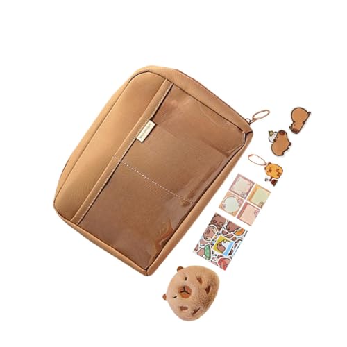 KESOTO Capybara Stifttasche, Organizer für Schreibwaren, Tragbare Federmappe für Kinder Und Jugendliche, Style H von KESOTO