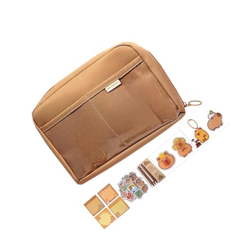 KESOTO Capybara Stifttasche, Organizer für Schreibwaren, Tragbare Federmappe für Kinder Und Jugendliche, Style I von KESOTO