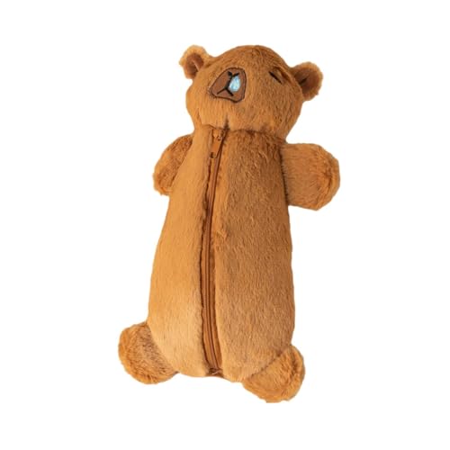 KESOTO Gefüllte Capybara-Puppe, Federmäppchen, Stifttasche, Geldbörse, niedliches Schreibwarenzubehör, Tierform-Beutel, Make-up-Beutel für Kinder, Geschenk, Rotz von KESOTO