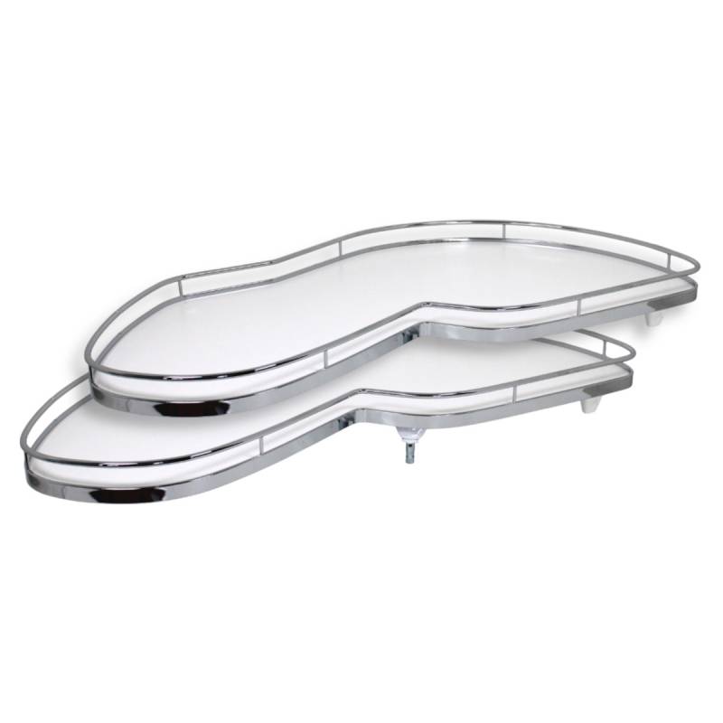 Kesseböhmer LeMans II Classic Eckschrank Schwenkauszug 45 cm rechts Weiß Chrom Kesseböhmer LeMans II Classic Eckschrank Schwenkauszug 45 cm rechts Weiß Chrom von KESSEBÖHMER