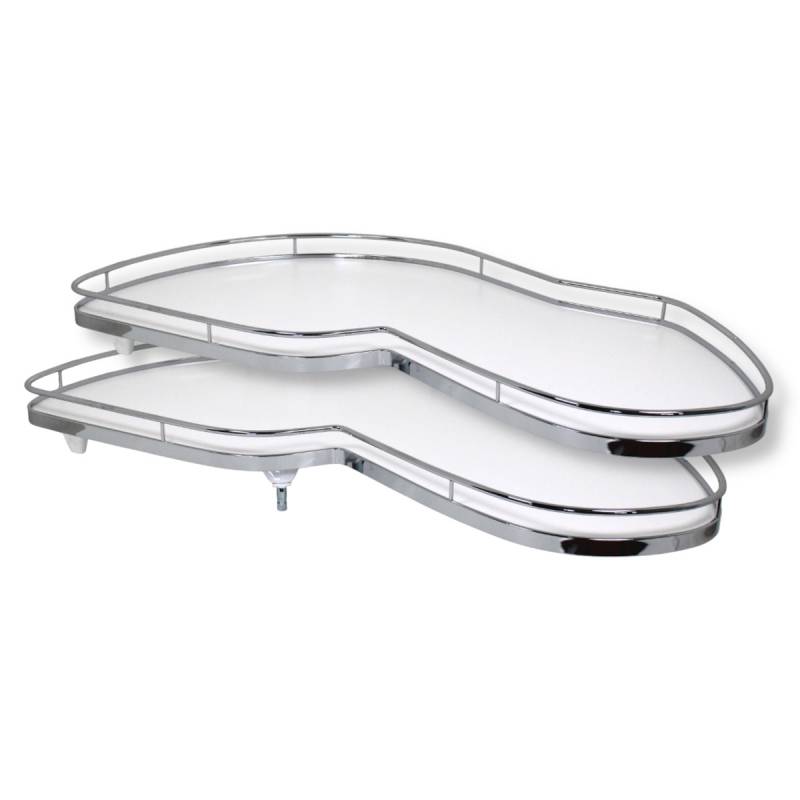 Kesseböhmer LeMans II Classic Eckschrank Schwenkauszug 50 cm links Weiß Chrom Kesseböhmer LeMans II Classic Eckschrank Schwenkauszug 50 cm links Weiß Chrom von KESSEBÖHMER