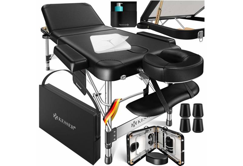 KESSER Massageliege, Mobile Massageliege klappbar & höhenverstellbar 3 Zonen Massagebett von KESSER