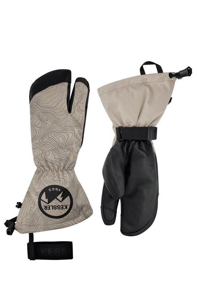 KESSLER Lederhandschuhe CANMORE (Paar, 1-St., Handschuhe) waterproof eVent® BIO membrane, PRIMALOFT® Gold insulation von KESSLER