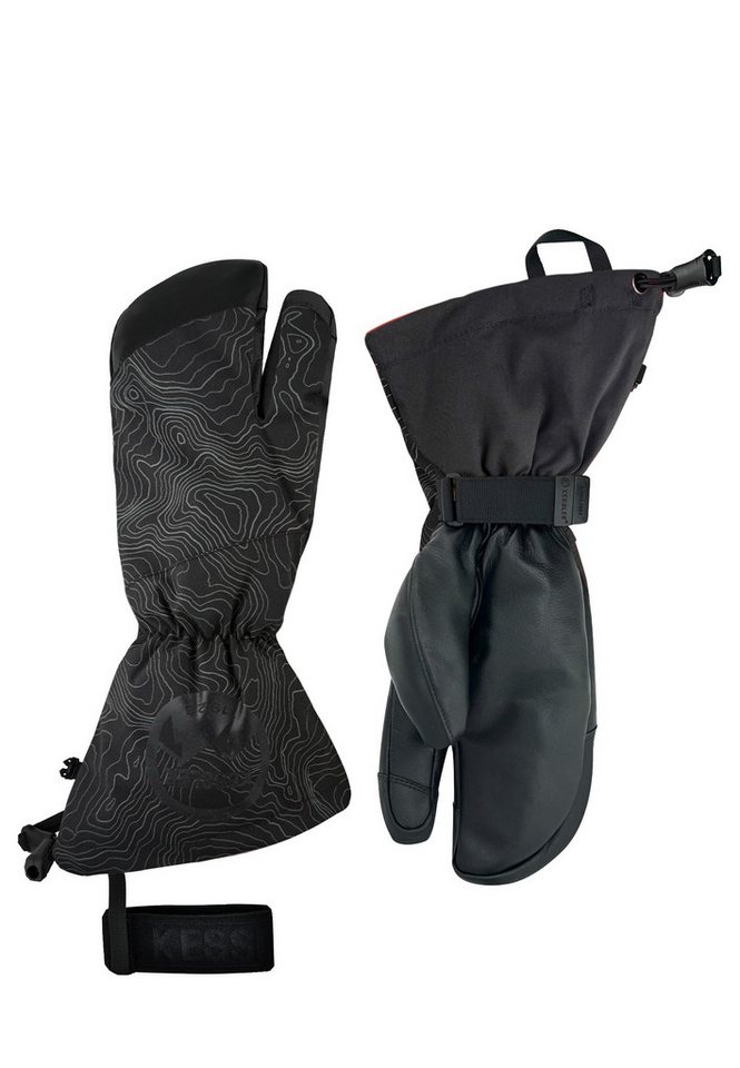 KESSLER Lederhandschuhe CANMORE (Paar, 1-St., Handschuhe) waterproof eVent® BIO membrane, PRIMALOFT® Gold insulation von KESSLER