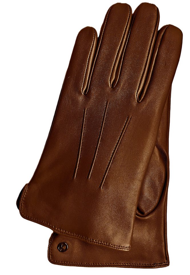 KESSLER Lederhandschuhe CARL (Paar, 1-St., Handschuhe) Leather Working Group zertifiziertes Lammleder, 100% Kaschmirfutter von KESSLER