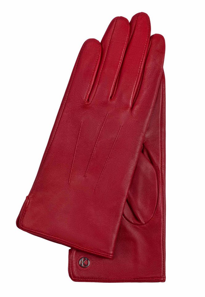 KESSLER Lederhandschuhe CARLA (Paar, 1-St., Handschuhe) Leather Working Group zertifiziertes Leder, REPREVE® Fleecefutter von KESSLER