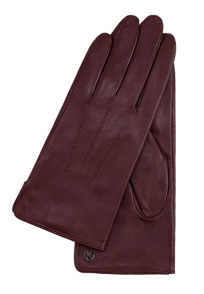 KESSLER Lederhandschuhe CARLA (Paar, 1-St., Handschuhe) Leather Working Group zertifiziertes Leder, REPREVE® Fleecefutter von KESSLER