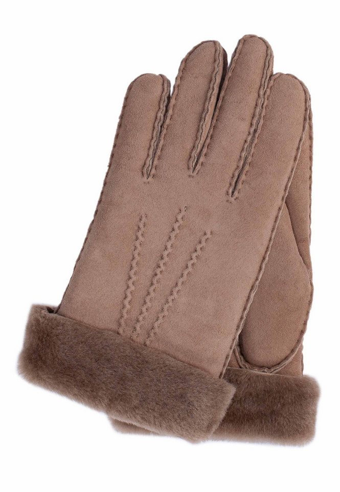 KESSLER Lederhandschuhe ILVY (Paar, 1-St., Handschuhe) Leather Working Group zertifiziertes Lammfell, 100% von Hand genäht von KESSLER