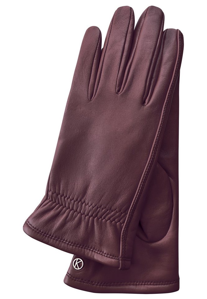 KESSLER Lederhandschuhe SADIE (Paar, 1-St., Handschuhe) Leather Working Group zertifiziertes Leder, kuscheliges Strickfutter von KESSLER