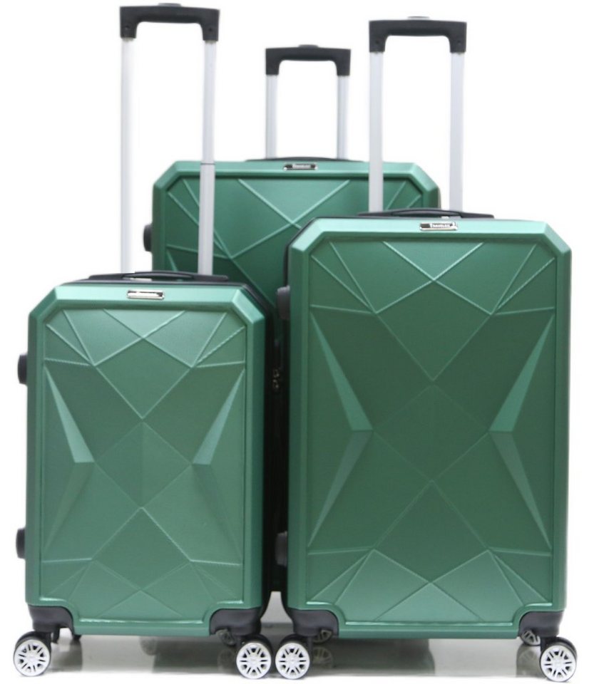 KESSMANN HOFFMANN Kofferset Hartschalenkoffer Set 3 teilig Kofferset L XL XXL Koffer -VARIANTE-, 4 Rollen, (Koffer-Set, 3 tlg., Leichtgewicht Rollkoffer 360° Rollen Reisen Urlaub Reisekoffer Set), Trolley Gepäckset Hartschalenkoffer Urlaubskoffer Handgepäck Organizer von KESSMANN HOFFMANN