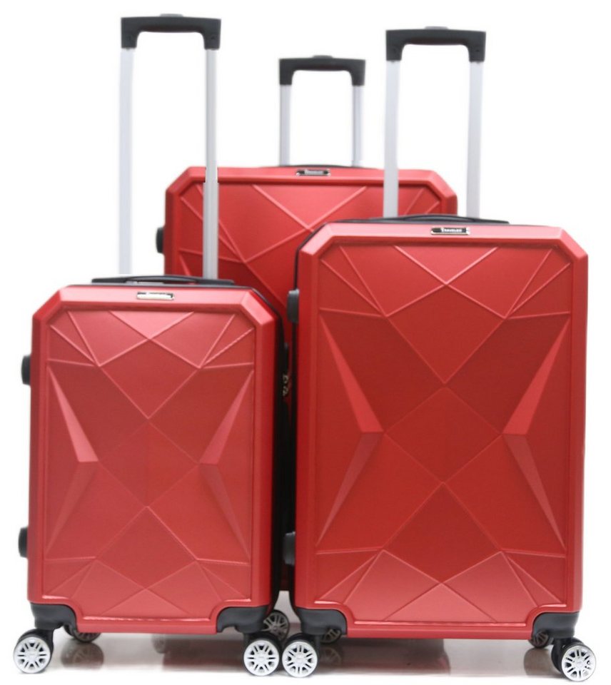 KESSMANN HOFFMANN Kofferset Hartschalenkoffer Set 3 teilig Kofferset L XL XXL Koffer -VARIANTE-, 4 Rollen, (Koffer-Set, 3 tlg., Leichtgewicht Rollkoffer 360° Rollen Reisen Urlaub Reisekoffer Set), Trolley Gepäckset Hartschalenkoffer Urlaubskoffer Handgepäck Organizer von KESSMANN HOFFMANN