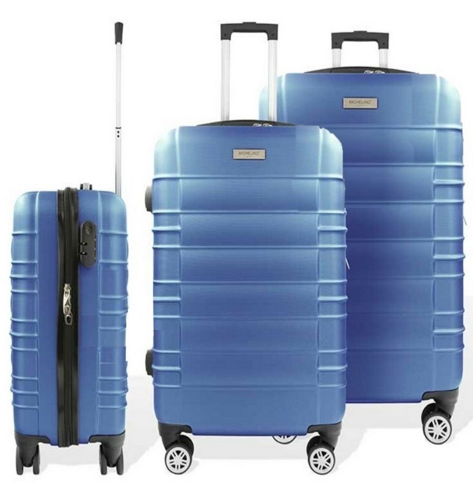 KESSMANN HOFFMANN Kofferset Hartschalenkoffer set 3 Teilig Reisekoffer M klein L mittel XL groß, 4 Rollen, (Koffer-Set, 3 tlg., Leichtgewicht Rollkoffer 360° Rollen Reisen Urlaub Reisekoffer Set), Trolley Gepäckset Hartschalenkoffer Urlaubskoffer Handgepäck Organizer von KESSMANN HOFFMANN