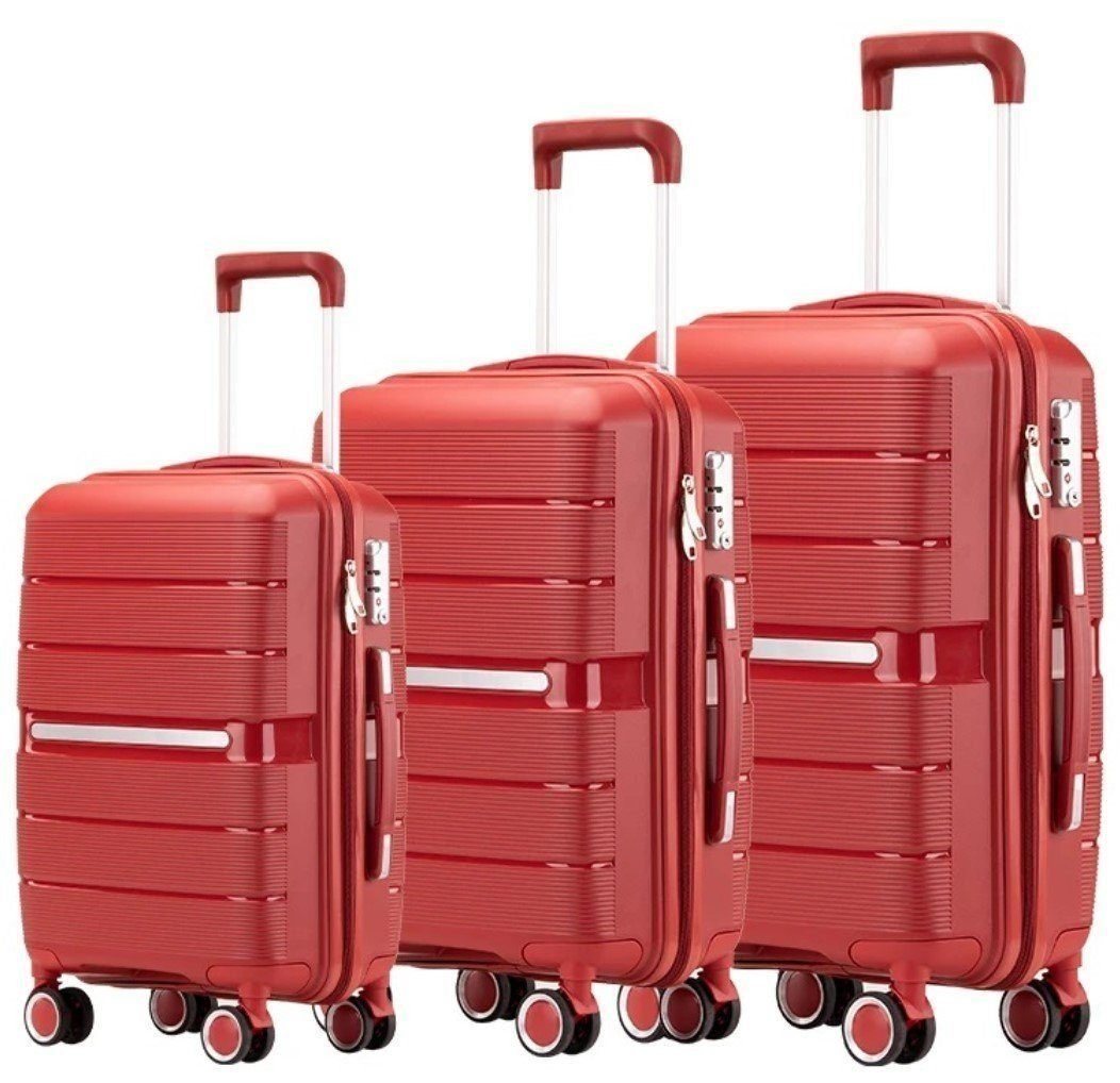 KESSMANN Kofferset Hartschalen Koffer Set 3 Teilig klein M mittel L groß XL Trolley, 4 Rollen, (Koffer-Set, 3 tlg., Leichtgewicht Rollkoffer 360° Rollen Reisen Urlaub Reisekoffer Set), Trolley Gepäckset Hartschalenkoffer Urlaubskoffer Handgepäck Organizer von KESSMANN