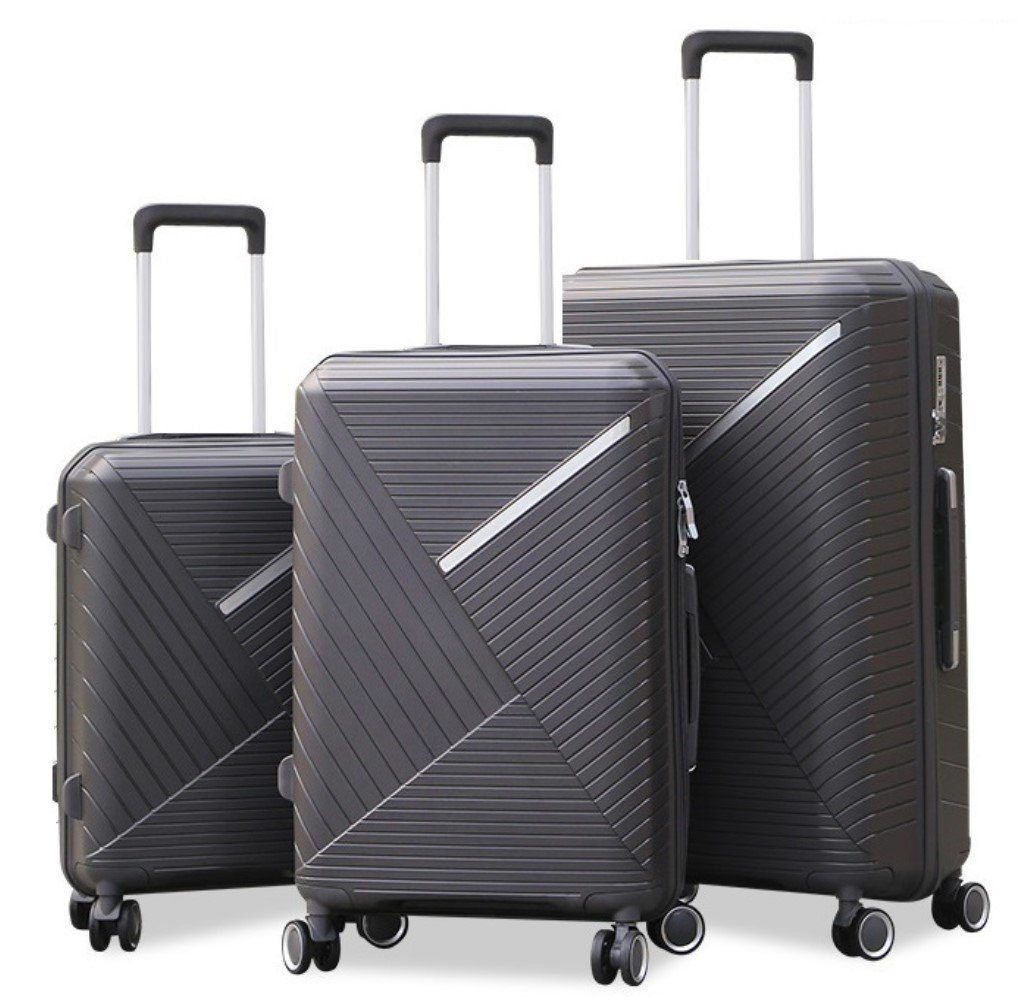 KESSMANN Kofferset Hartschalen Koffer Set 3 Teilig klein M mittel L groß XL Trolley, 4 Rollen, (Koffer-Set, 3 tlg., Leichtgewicht Rollkoffer 360° Rollen Reisen Urlaub Reisekoffer Set), Trolley Gepäckset Hartschalenkoffer Urlaubskoffer Handgepäck Organizer von KESSMANN