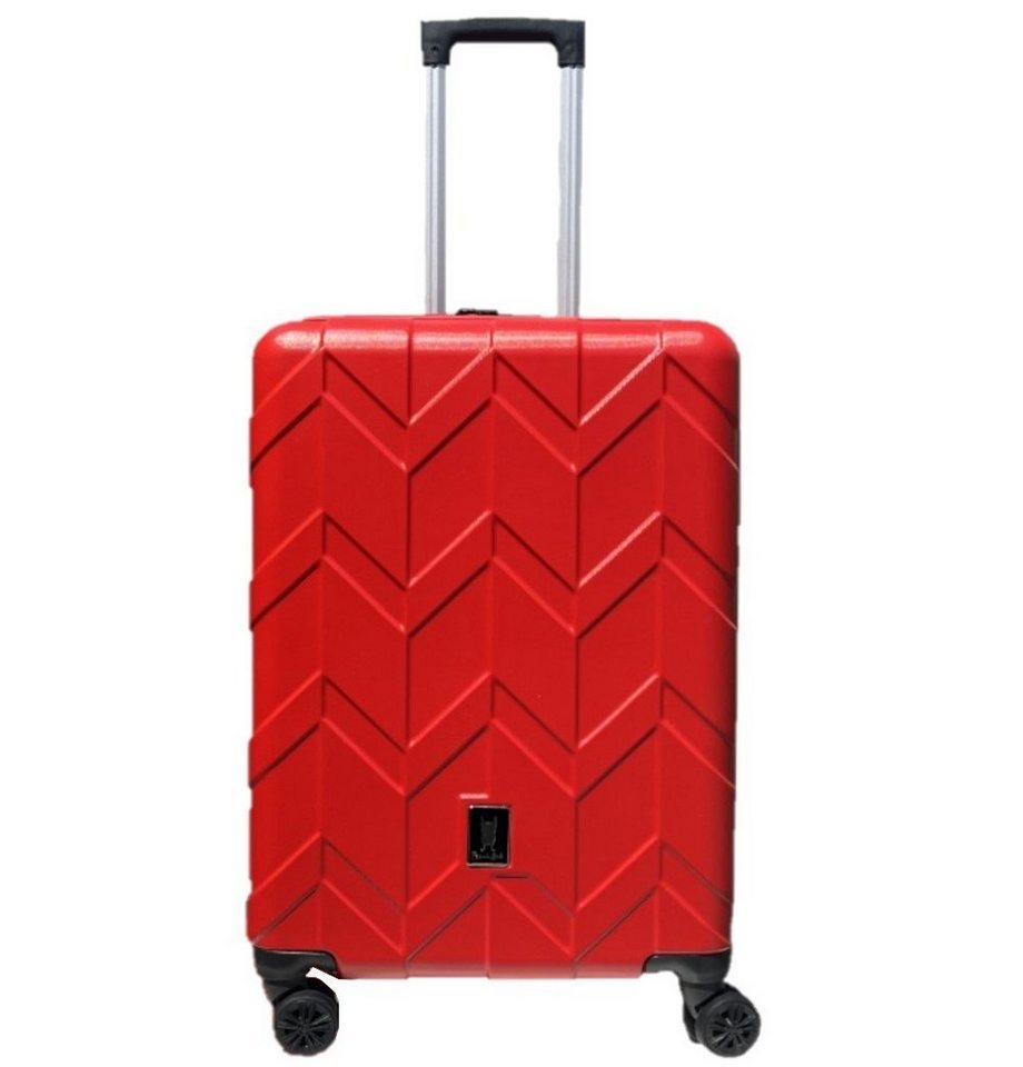 KESSMANN Kofferset Hartschalenkoffer Kofferset XL 80L Koffer Trolley Urlaub Reisekoffer, 4 Rollen, (Koffer-Set, 1 tlg., rot Kofferset Hartschalenkoffer Trolleyset Handgepäck Reisetaschen), Rollkoffer 360° Rollen Koffer Reisen Travel Hartschale Urlaubskoffer von KESSMANN