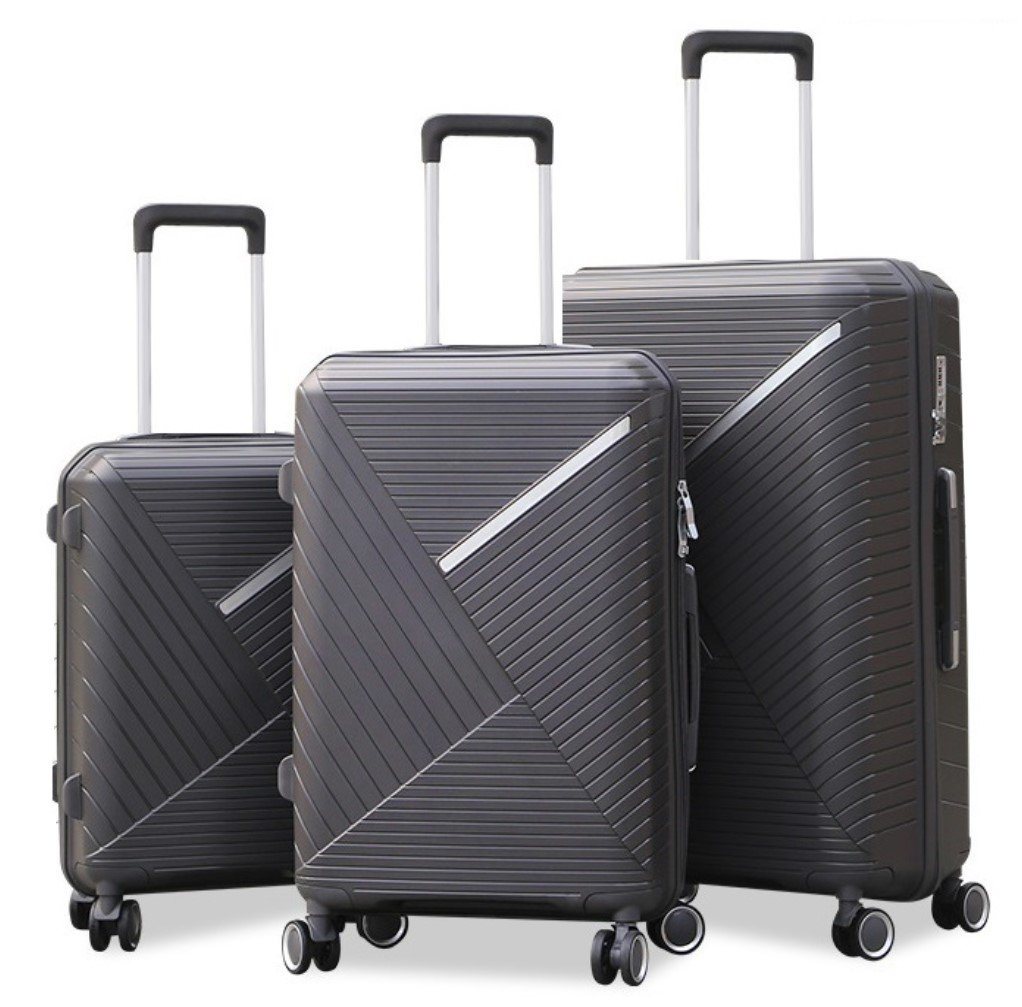 KESSMANN Kofferset Hartschalenkoffer Set 3 Teilig Kofferset M klein L mittel XL groß, 4 Rollen, (Koffer-Set, 3 tlg., Leichtgewicht Rollkoffer 360° Rollen Reisen Urlaub Reisekoffer Set), Trolley Gepäckset Hartschalenkoffer Urlaubskoffer Handgepäck Organizer von KESSMANN