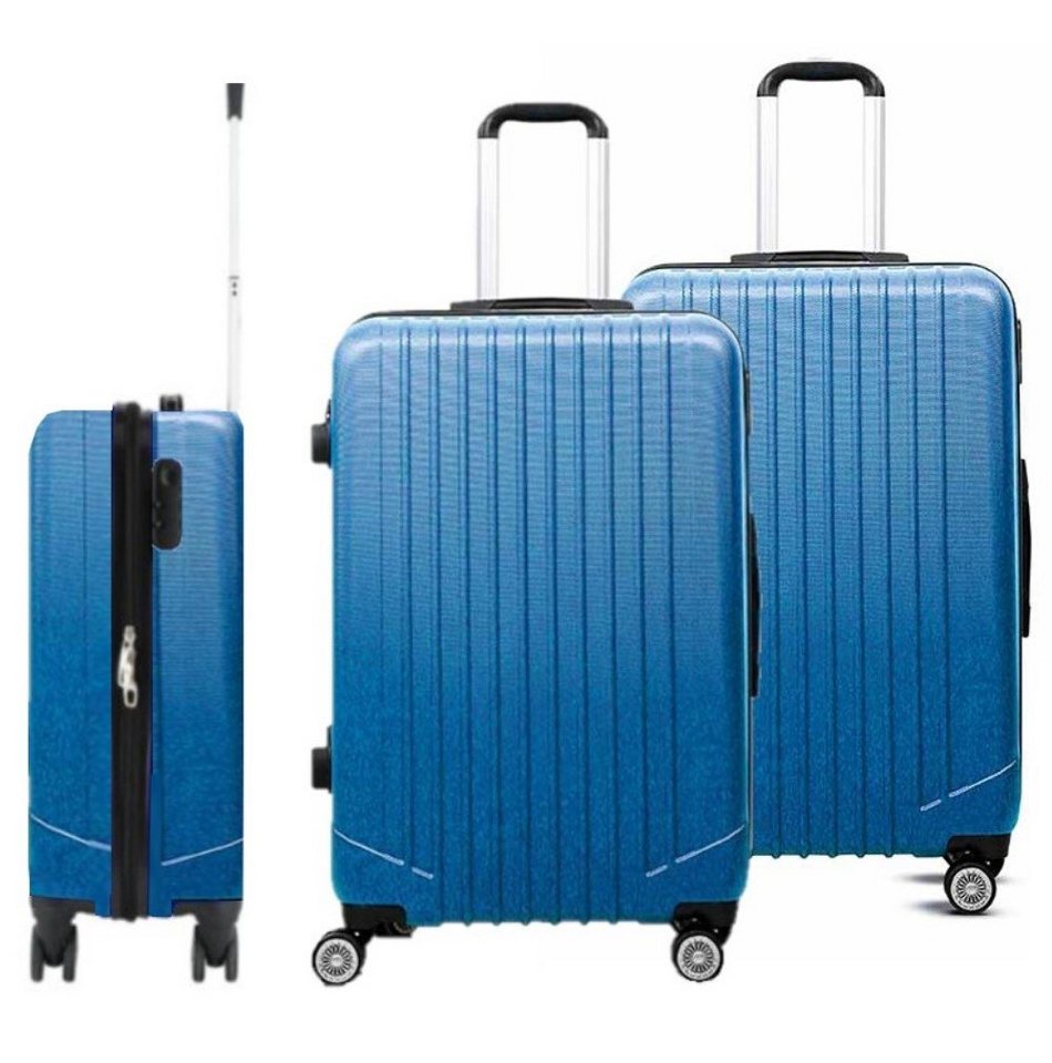 KESSMANN Kofferset Hartschalenkoffer Set 3 Teilig Kofferset M klein L mittel XL groß, 4 Rollen, (Koffer-Set, 3 tlg., Leichtgewicht Rollkoffer mit 360° Rollen Reisen Urlaub Reisekoffer Set), Trolley Gepäckset Hartschalenkoffer Urlaubskoffer Handgepäck Organizer von KESSMANN