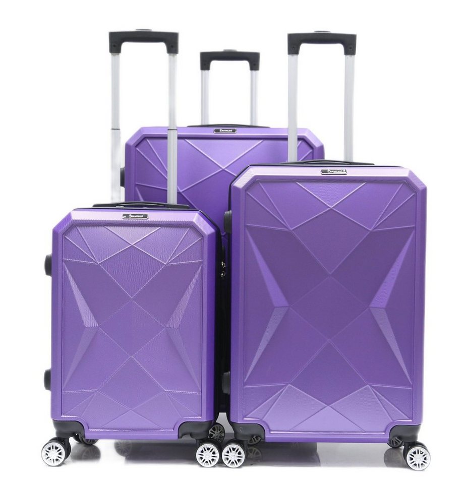 KESSMANN Kofferset Hartschalenkoffer Set 3 Teilig Kofferset M klein L mittel XL groß, 4 Rollen, (Koffer-Set, 3 tlg., Leichtgewicht Rollkoffer 360° Rollen Reisen Urlaub Reisekoffer Set), Trolley Gepäckset Hartschalenkoffer Urlaubskoffer Handgepäck Organizer von KESSMANN