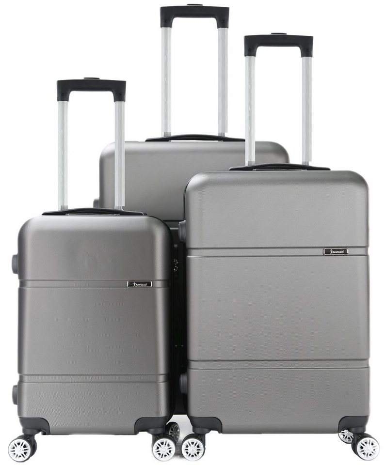 KESSMANN Kofferset Hartschalenkoffer Set 3 Teilig Kofferset M klein L mittel XL groß, 4 Rollen, (Koffer-Set, 3 tlg., Leichtgewicht Rollkoffer 360° Rollen Reisen Urlaub Reisekoffer Set), Trolley Gepäckset Hartschalenkoffer Urlaubskoffer Handgepäck Organizer von KESSMANN