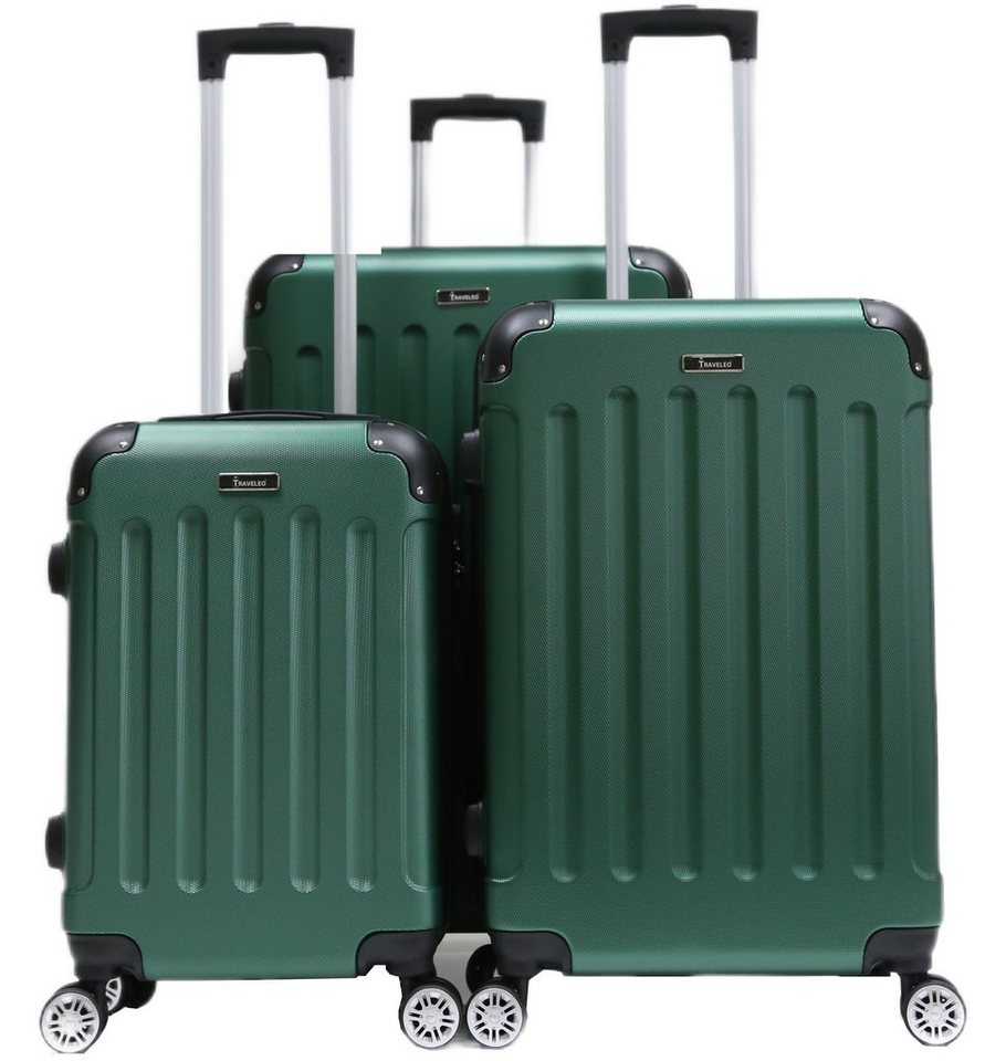 KESSMANN Kofferset Hartschalenkoffer Set 3 Teilig Kofferset M klein L mittel XL groß, 4 Rollen, (Koffer-Set, 3 tlg., Leichtgewicht Rollkoffer 360° Rollen Reisen Urlaub Reisekoffer Set), Trolley Gepäckset Hartschalenkoffer Urlaubskoffer Handgepäck Organizer von KESSMANN