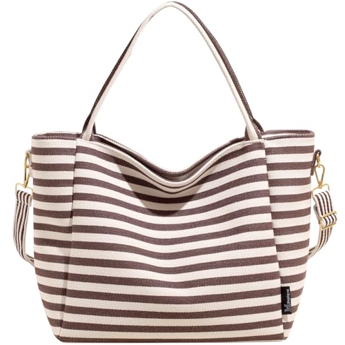 KESUDE Handtasche Damen Shopper Tasche Damen Groß Strandtasche xxl mit Reißverschluss Umhängetasche Tote Bag Schultertasche Arbeit Fitness Pool Reisetasche familie Schule von KESUDE