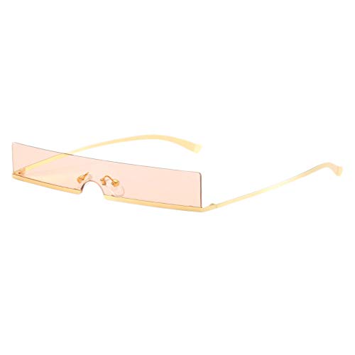 KESYOO Rechteckige Brille Randlose Sonnenbrille Harz Eyegalsses Straße Foto Prop UV Schutz Unisex Brille für Frauen Männer im Freien von KESYOO