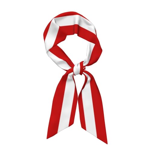KETAFOUND Peru Seidenschal Damen Simulierter Seiden Stirnband Französischer Haarband Schal Schmal Seidenschal Seidentücher Satin Halstuch Handtaschen Schal Weich Und Atmungsaktiv Rot119X7.9 Cm von KETAFOUND