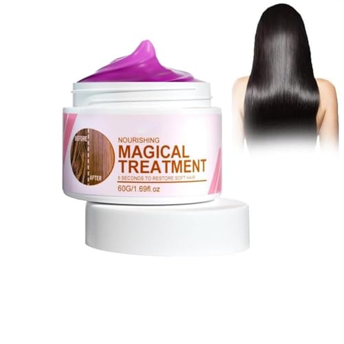 5 Seconds Magical Hair Treatment für Männer und Frauen, Keratin Repair Hair Mask, 2024 New Keratin Hair Treatment, für Haarreparatur Nähren Wiederherstellen Glätten (1pcs) von KEVGNRO