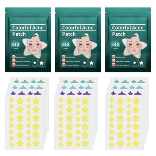 Pickel Patches, Star Spot Patches, Pimple Patch, Starface Pimple Patches, für Akne Blemish Pimples Whiteheads Zit, Patches zu decken Gesichtsunreinheiten. (3 pack) von KEVGNRO