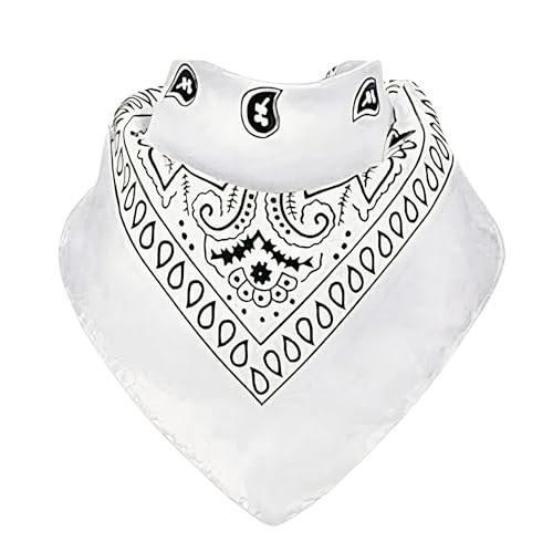 KEVOLLA Bandana Herren und Damen - 100% Baumwolle Bandanas als Nickituch, Bandana Kopftuch, Bandana Tuch (1stk Weiß) von KEVOLLA