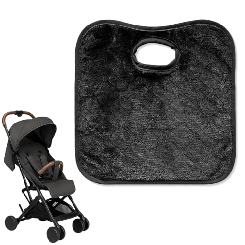 KEWUF 1 Pcs kindersitz unterlage, Kindersitzunterlage Auto, Baby Autositzschoner, Geeignete Sitzschoner Auto Kindersitz, Universeller Autositzschutz, Protektor Pad für Töpfchen Training（Schwarz） von KEWUF