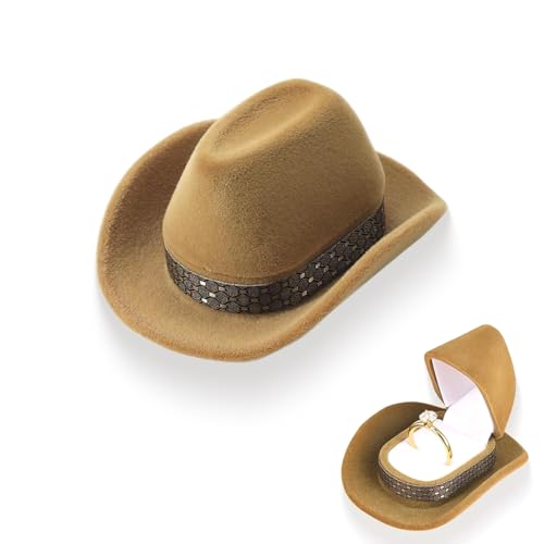 KEWUF 1 pcs Ringbox Ringschatulle Verlobung Ringschachtel Ring Verlobungsring Box Ringbox Hochzeit Samt Ringkästchen Schmuck Etui, ringschatulle - Hut KEWUF 1 pcs Ringbox Ringschatulle Verlobung Ringschachtel Ring Verlobungsring Box Ringbox Hochzeit Samt Ringkästchen Schmuck Etui, ringschatulle - Hut von KEWUF