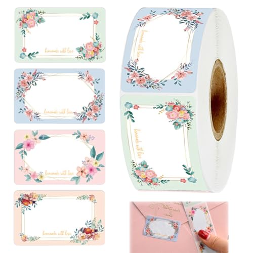 KEWUF 250 Stück etiketten selbstklebend, etiketten selbstklebend, Marmeladen Etiketten Selbstklebend, Etiketten Zum Beschriften, Klebeetiketten Marmelade Für Marmeladengläser Flaschen Gewürzgläser（A） von KEWUF