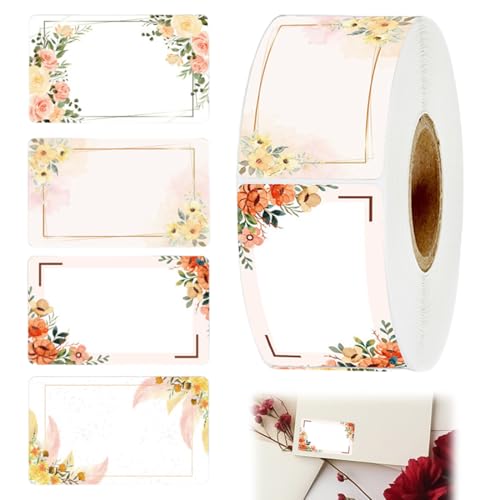 KEWUF 250 Stück etiketten selbstklebend, etiketten selbstklebend, Marmeladen Etiketten Selbstklebend, Etiketten Zum Beschriften, Klebeetiketten Marmelade Für Marmeladengläser Flaschen Gewürzgläser（C） von KEWUF