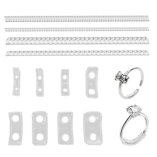 KEWUF 28 Stück Ringverkleinerer Unsichtbar, Ringgrößenversteller, Ringeinlage zum Verkleinern, Ring zu Groß Ringeinlage Mit Belüftungslöchern, Für Lose Ringe Männer und Frauen, Ring Kleiner Machen KEWUF 28 Stück Ringverkleinerer Unsichtbar, Ringgrößenversteller, Ringeinlage zum Verkleinern, Ring zu Groß Ringeinlage Mit Belüftungslöchern, Für Lose Ringe Männer und Frauen, Ring Kleiner Machen von KEWUF
