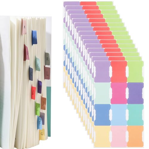 KEWUF 360 Stück Klebrige Index-Registerkarten Haftnotizen Tabs Pastell Monatliche Registerkarten Aufkleber Farbige Index Tabs Klebemarkierungen Papier Farbig für die Kennzeichnung Klassifizierung von KEWUF