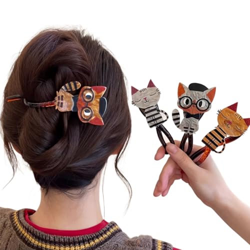 KEWUF 4 Stück flache Haarklammern für Damen, haarklammer starker Halt Frauen-Haarspangen Damen, haarspangen damen matte große haarklammer für dünnes und dickes Haar, gebogenes Design KEWUF 4 Stück flache Haarklammern für Damen, haarklammer starker Halt Frauen-Haarspangen Damen, haarspangen damen matte große haarklammer für dünnes und dickes Haar, gebogenes Design von KEWUF